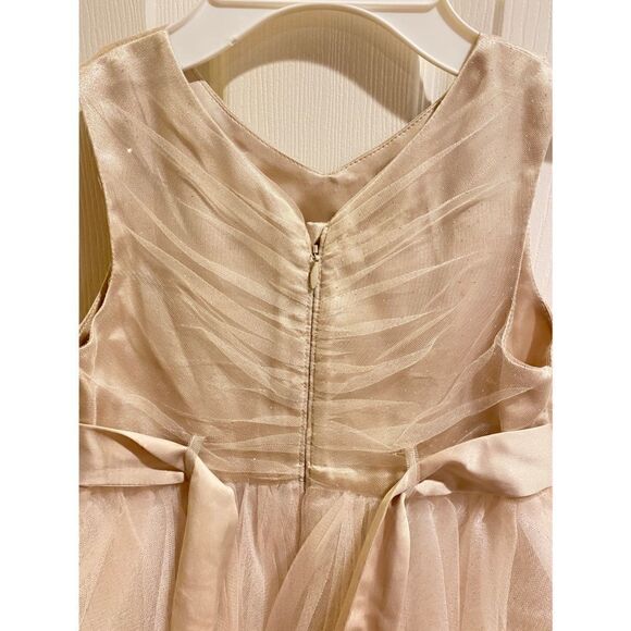 Monsoon glitter butterfly and 3D flowers Hanky hem tulle dress Ivory - Picture 4 of 7